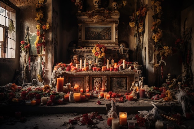 El Altar del Día de Muertos