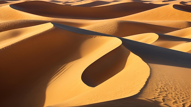 Altas dunas de arena en un paisaje desértico