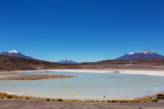 Altas montañas nevadas en Bolivia