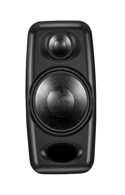 Altavoz de audio aislado en blanco