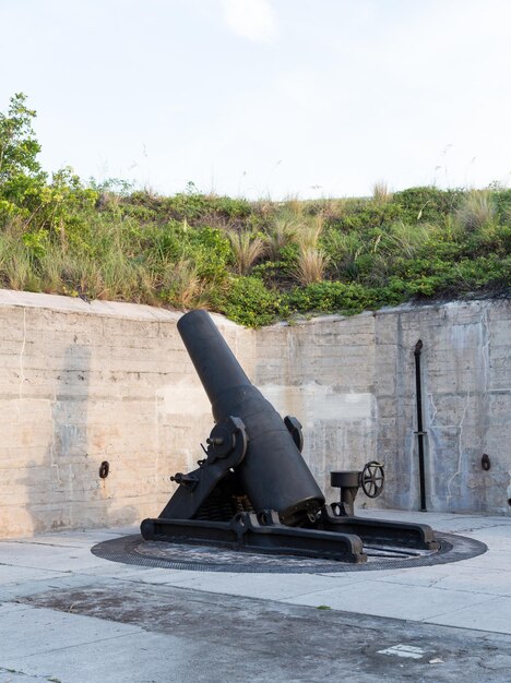 Alte Artilleriegeschütze in Fort de Soto Florida