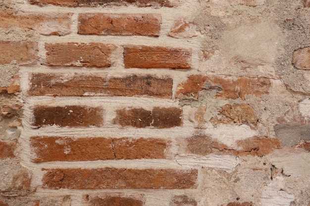 Alte Backsteinmauer des roten Backsteins für Design zur modernen Art