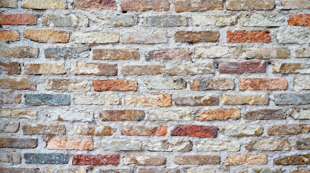 Alte Backsteinmauer für einen Hintergrund.