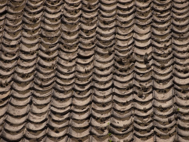 Alte Dachziegel des chinesischen Tempels in Xian, China.