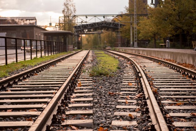 Alte Eisenbahn im Landschaftpark Duisburg Nord im Ruhrgebiet