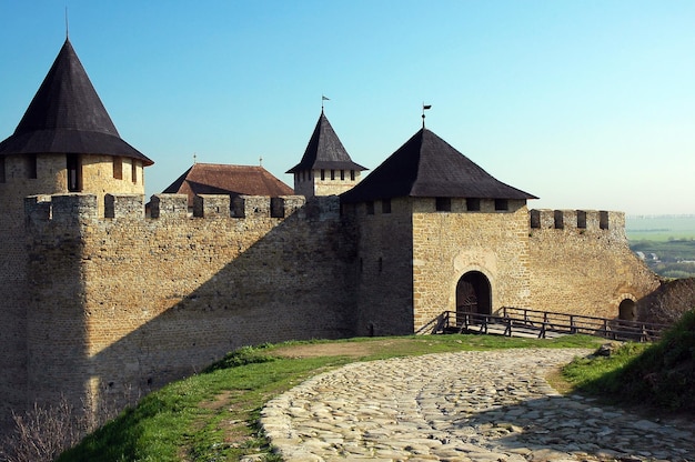 Alte Festung in der Ukraine Hotyn Czernowitz Region