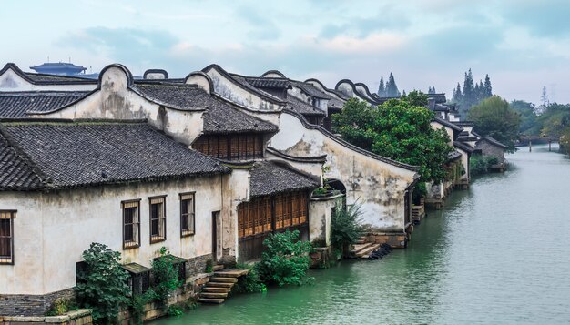 Alte Gebäudehäuser in Wuzhen China