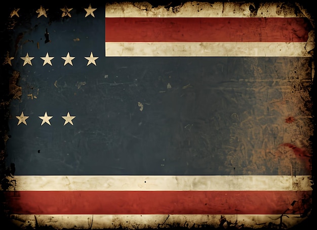 Alte Grunge-Vintage verblasste amerikanische US-Flagge