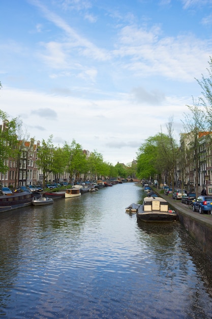 Alte Häuser am Amsterdamer Kanalring, Holland