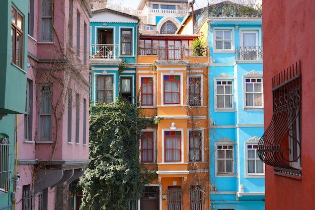 Alte Häuser im Stadtteil Fener Istanbul Türkei