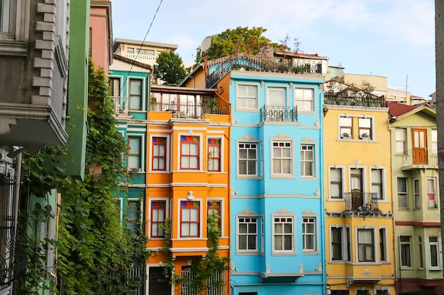 Alte Häuser im Stadtteil Fener Istanbul Türkei