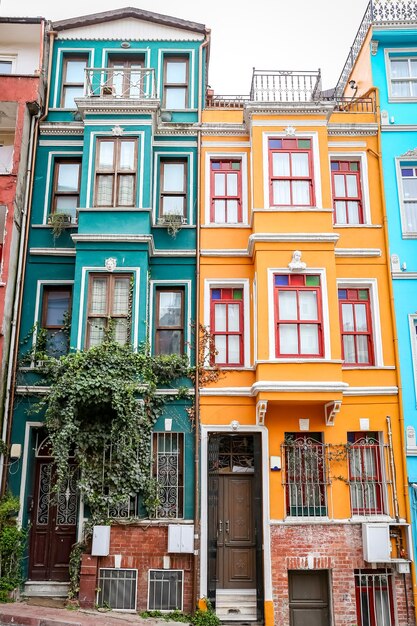 Alte Häuser im Stadtteil Fener Istanbul Türkei