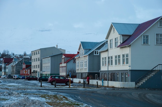 Alte Häuser in Akureyri Island