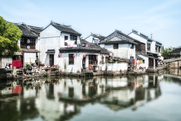 Alte Häuser in der antiken Stadt Suzhou