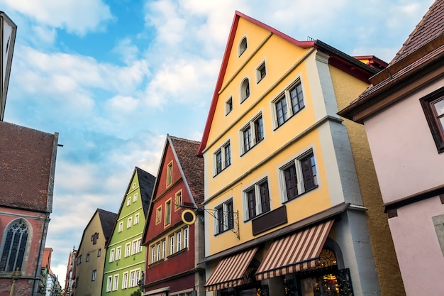 Alte Häuser in Rothenburg in Deutschland