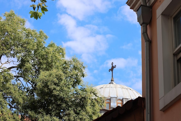 Alte, historische, griechische Kirche (Aya Strati Taksiarhon Orthodox).