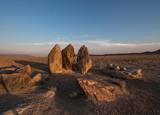 alte historische große Steine im Bereich Asien Kasachstan