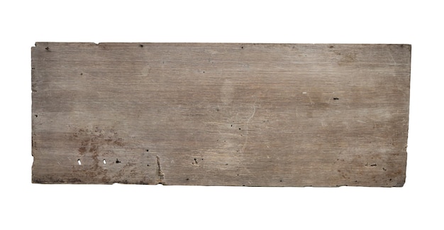 alte hölzerne Schildtafel Hintergrund Planke Holz isoliert für Design Kunstwerk oder Textnachricht hinzufügen