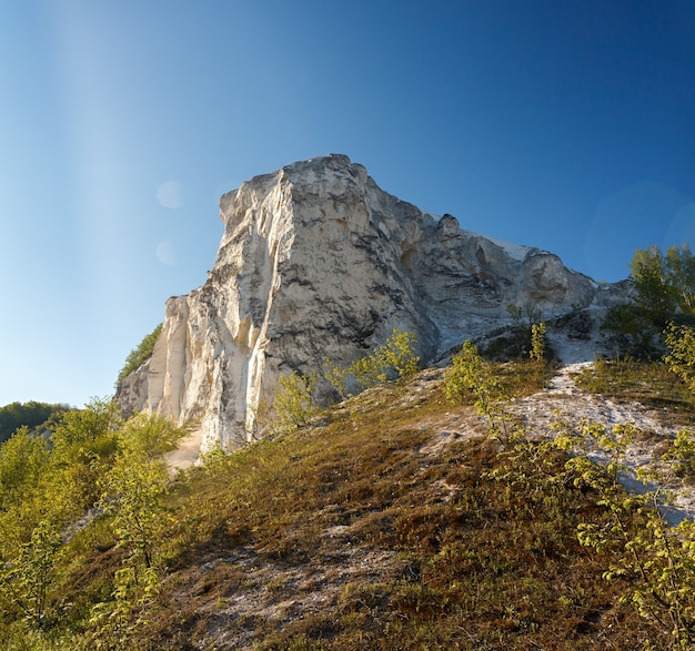 Alte Kreideberge in Zentralrussland