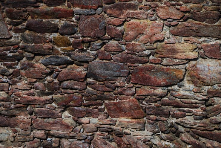 Foto alte mauer aus stein einer burg aus dem mittelalter