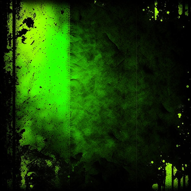 Alte Papierstruktur, schwarzer und neongelbgrüner Hintergrund
