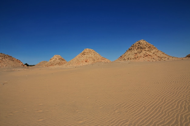 Alte Pyramiden von Nuri in der Sahara-Wüste, Sudan