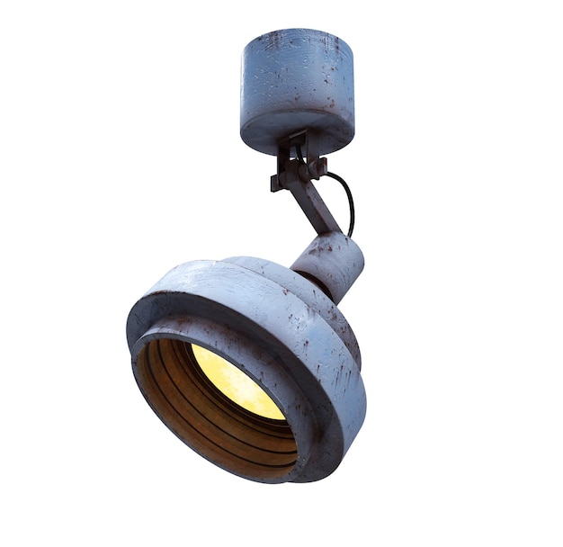 Alte Retro-Vintage-Lampe 3D-Render