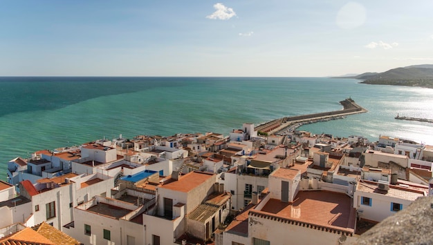 ALTE STADT IM MITTELMEER IN SPANIEN