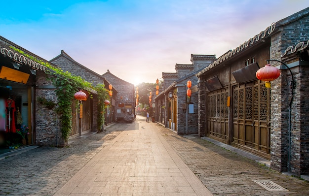 Alte Stadtstraße von Yangzhou, China