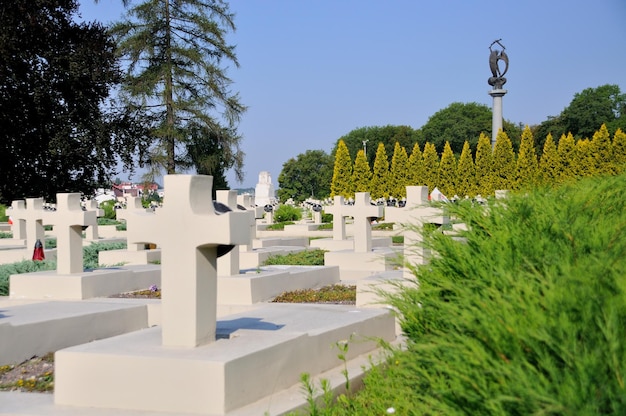 Alte Statue auf dem Lychakiv-Friedhof in Lemberg, Ukraine