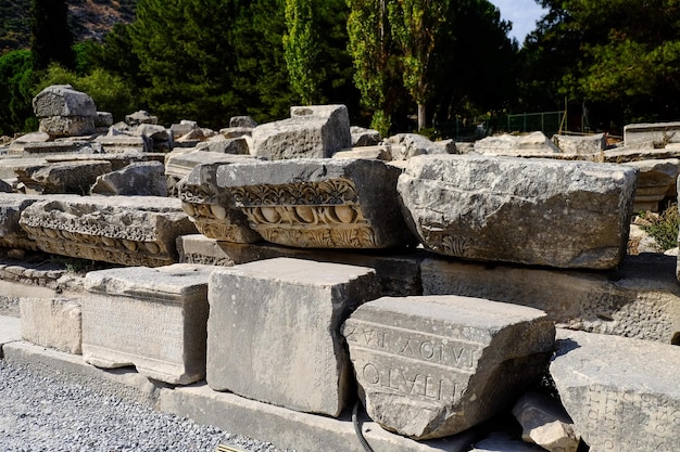 Alte Statue in der Stadt Ephesus, Türkei