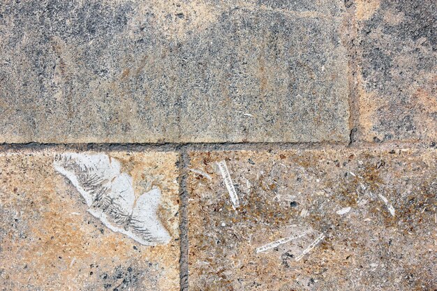 Alte Steinmauer Große Grunge-Texturen und Hintergründe Top-View Kopierraum