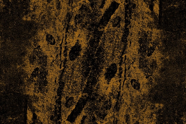 Alte verlassene dunkelbraune Betonputzwand mit schwerer Grunge-Textur und Flecken