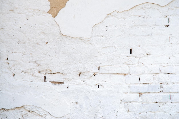 Alte weiße Wand Hintergrund Kopieren Sie Platz für den Hintergrund der alten Backstein- und Betonwand