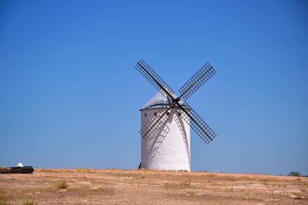Alte Windmühle in Campo de Criptana Spanien in Cervantes Don Quijote Die Riesen