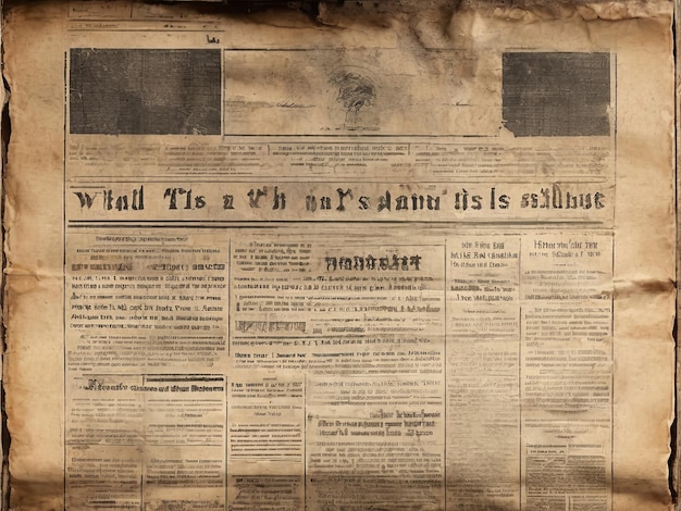 Alte Zeitung braun Vintage im Alter von Grunge-Textur-Hintergrund