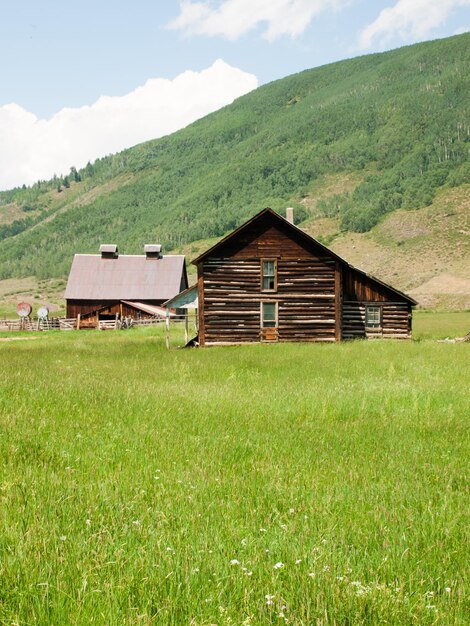 Alter Bauernhof in Crested Butte, Colorado.