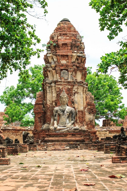 Alter Buddha, Südostasien-Reise-Konzept Ayutthaya Thailand