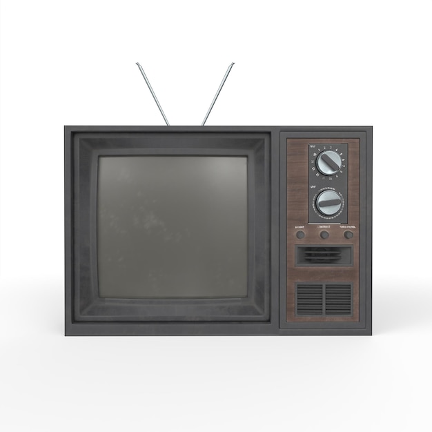 Alter Fernseher 3D-Modellierung