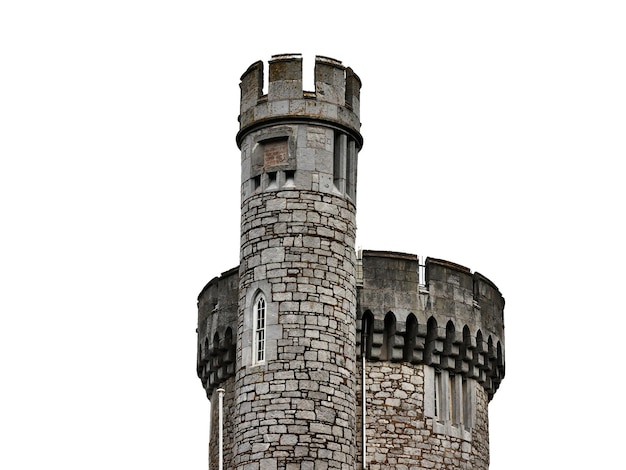 Foto alter keltischer burgturm blackrock-schloss in irland blackrock-observatorium festung