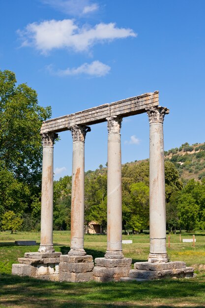 Alter römischer Tempel des Apollo in Riez, Alpes de Haute Provence, Frankreich