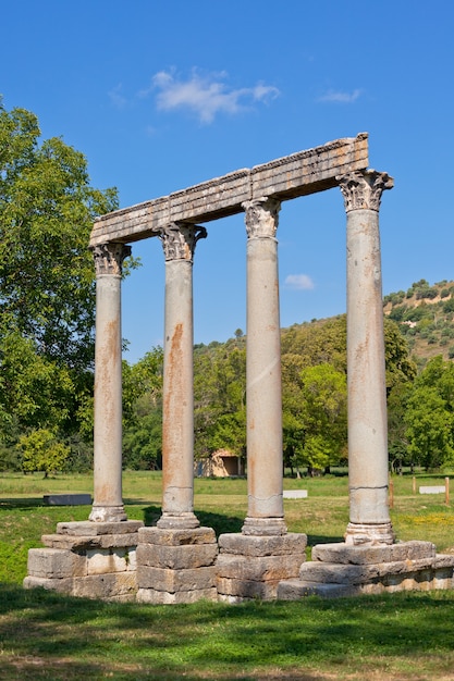 Alter römischer Tempel des Apollo in Riez, Alpes de Haute Provence, Frankreich