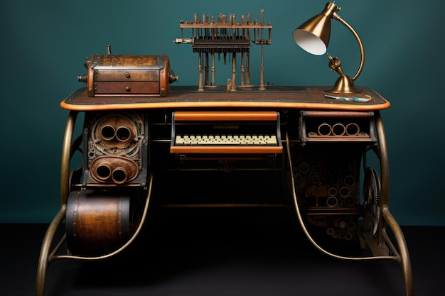 Alter Schreibmaschinen-Schreibtisch Generate Ai