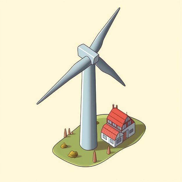 Alternative Energie mit Windturbine