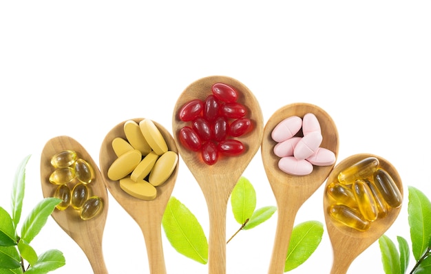 Alternative Kräutermedizin, Vitamin und Nahrungsergänzungsmittel aus natürlichen
