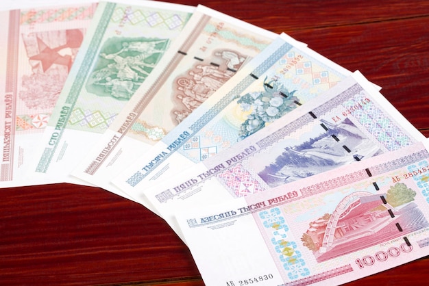 Altes belarussisches Geld einen geschäftlichen Hintergrund