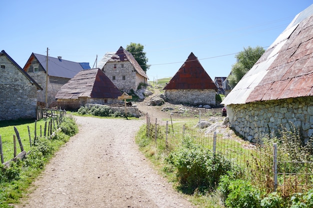 Altes Bergdorf in Europa