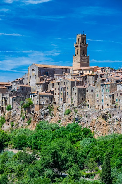 Altes Dorf Pitigliano in der Nähe von Grosseto, auch bekannt als kleines Jerusalem