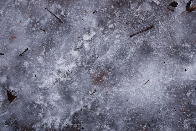 altes Eis schmilzt Hintergrund / abstrakte Hintergrundtextur Eis