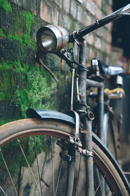 Altes Fahrrad in Kerala, Indien